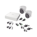 Kit TurboHD 4 canales 2 cámaras Turret ColorVu con instalación incluida