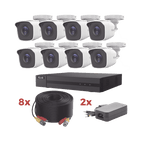 Kit TurboHD 8 canales 8 cámaras Bala con instalación incluida