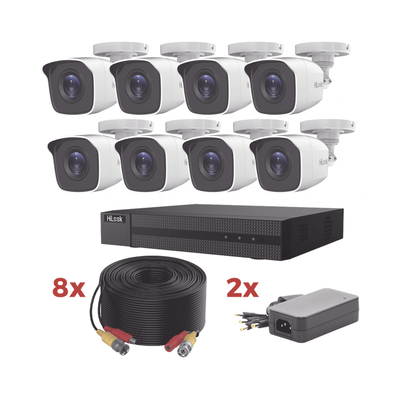 Kit TurboHD 8 canales 8 cámaras Bala con instalación incluida
