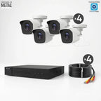 Kit 4 Cámaras Visión a Color de Noche + Disco Duro 1TB — Instalación Incluida CDMX