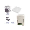 Kit TurboHD 16 canales 16 cámaras Eyeball Smart IR con instalación incluida