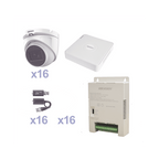 Kit TurboHD 16 canales 16 cámaras Eyeball Smart IR con instalación incluida
